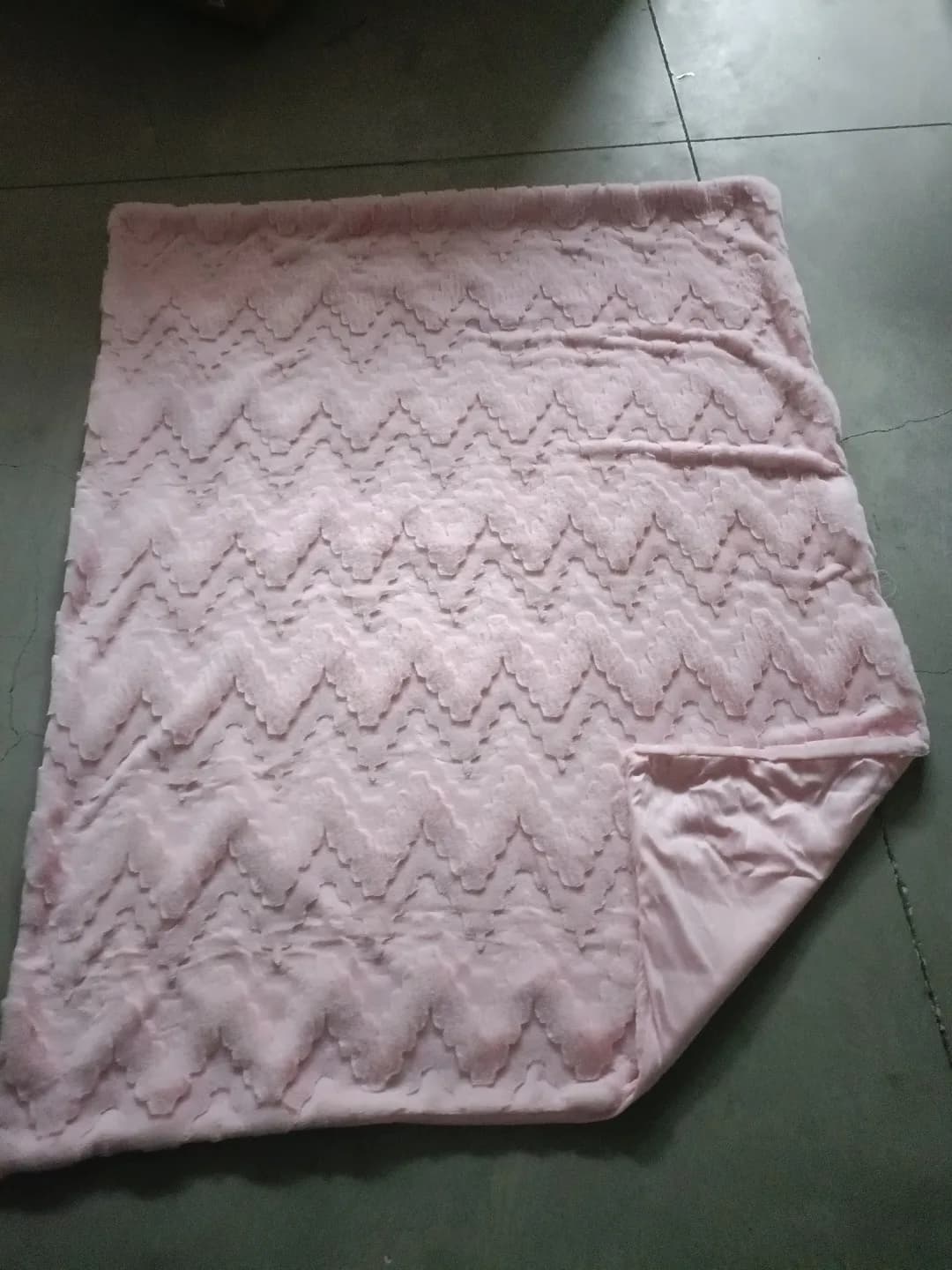 Solid Textured Double-Layer Blanket by Mengxin Home Textile