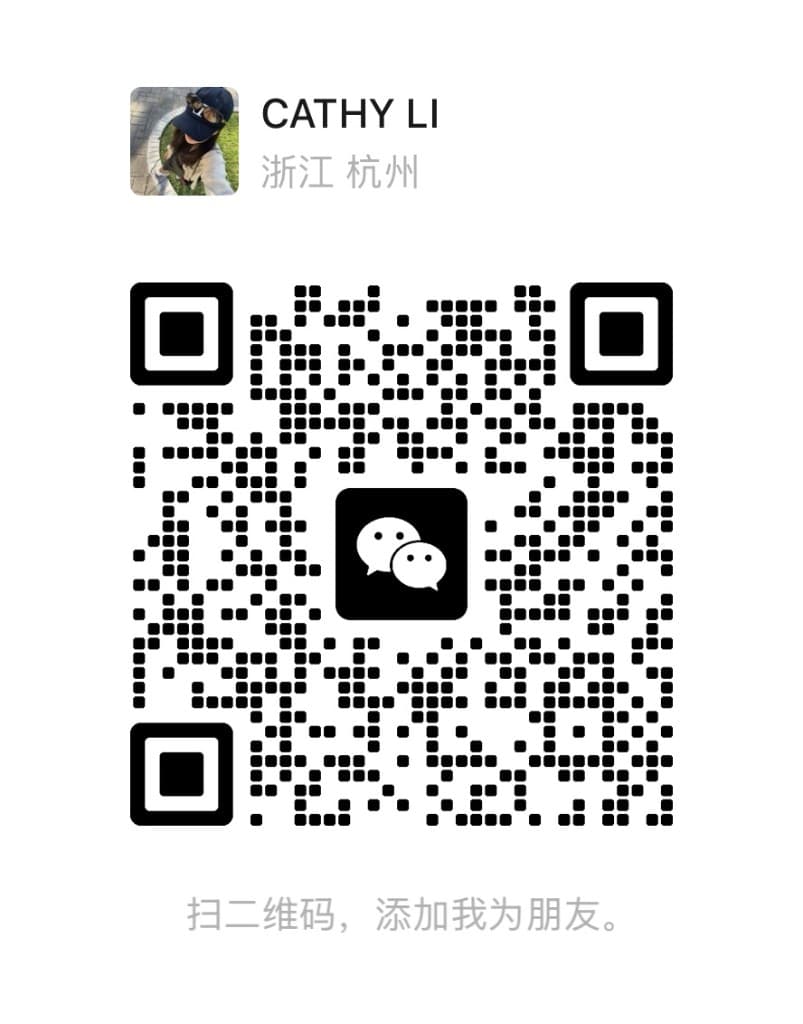 Cathy Li WeChat QR code