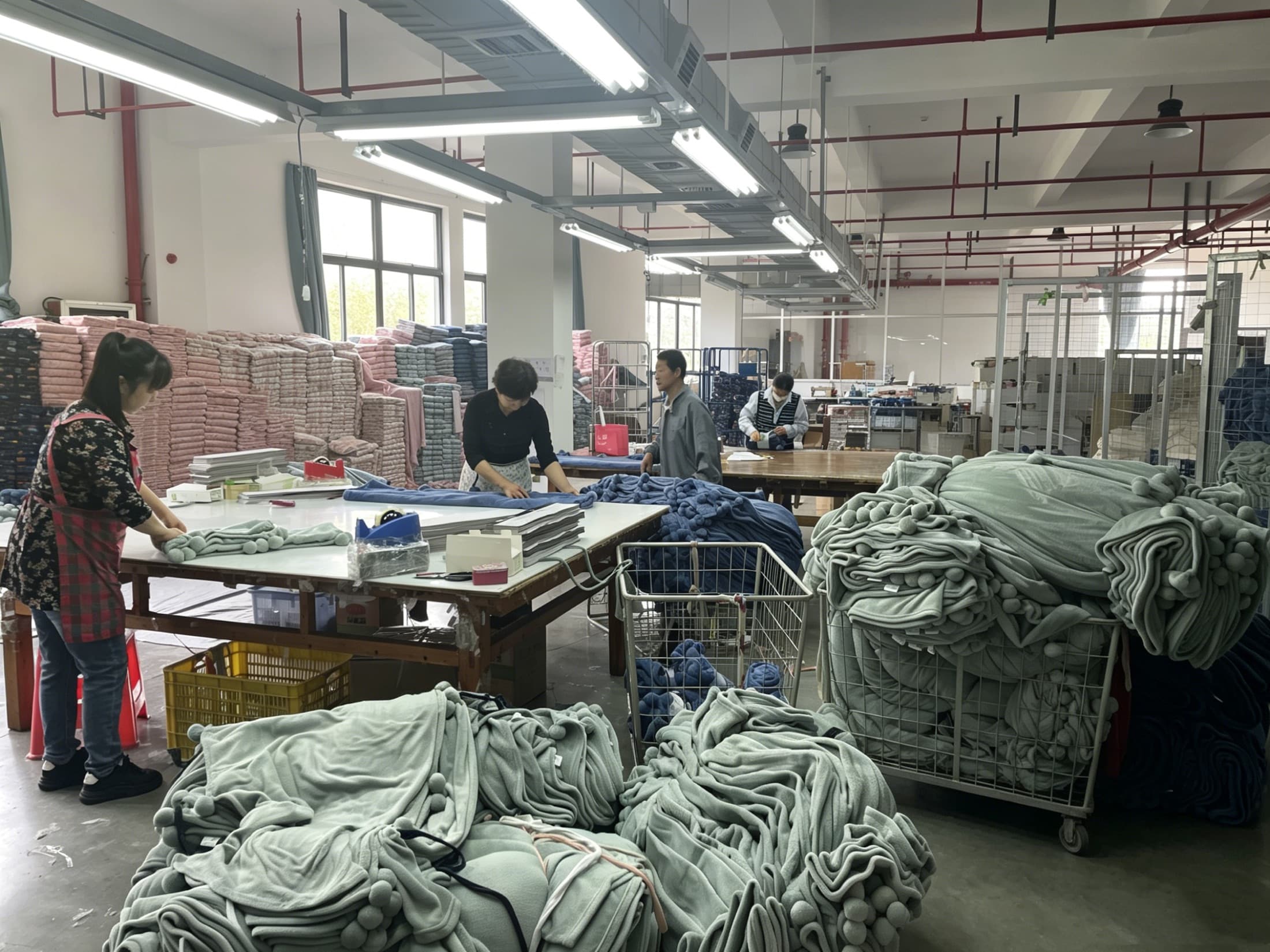 Packing area and quality control before shipment